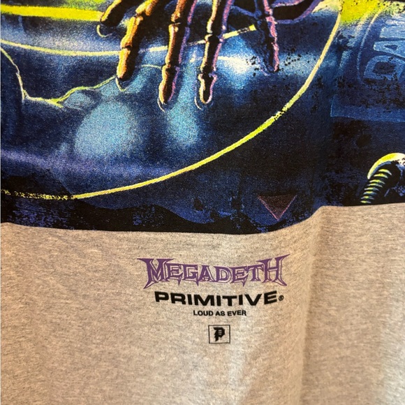 Primitive X Megadeath Collab Men’s Hanger Gray T-Shirt in Size Large BNOT - Picture 6 of 8